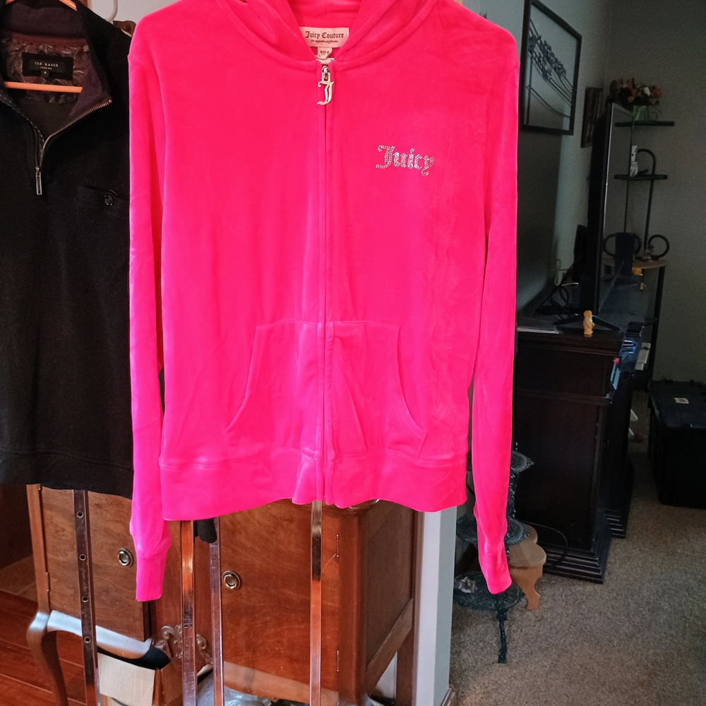 Juicy Couture Fuchsia Velour Jacket Bin 14